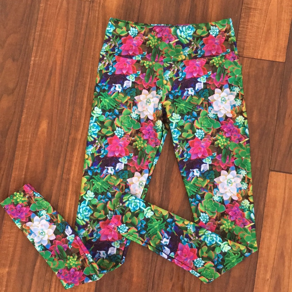 Goldsheep Full Length Succulent Leggings - M